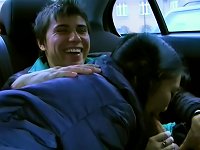 Free Sex Asian  Is Sucking Dick In The Car